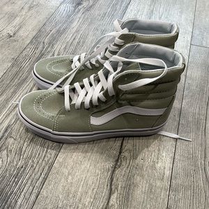 Sage Green Sk8 High Vans